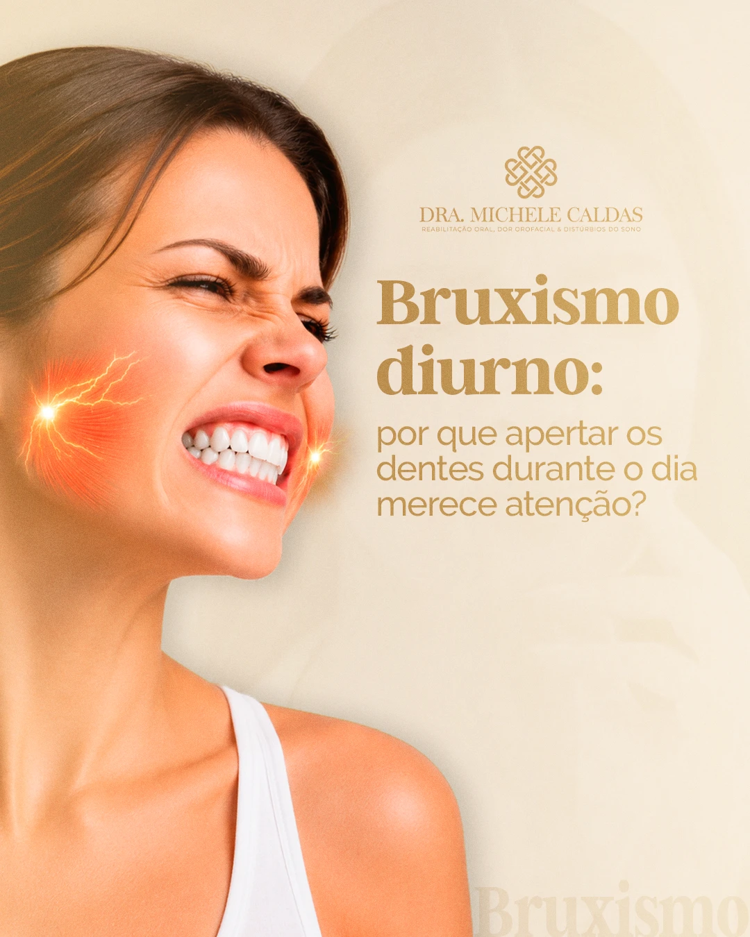 Apertar os dentes pode parecer apenas um hábito mas muitas vezes é um sinal que algo merece atenção.
